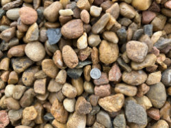 1-1/2 inch river rock can be used for xeriscaping, natural material, landscape material, rock, river rock, smooth, decorative landscaping rock, dry creek bed construction, french drain construction, driveway rock, parking areaor lot rock, raised bed drainage rock, mulch substitute, fire pit rock, erosion control rock and rock walking path